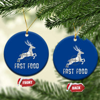 Deer Hunting Season Ceramic Ornament Funny Fast Food - Wonder Print Shop
