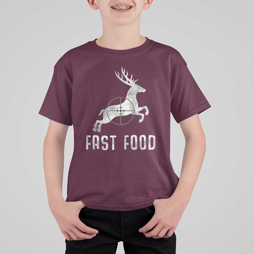 Deer Hunting Season T Shirt For Kid Funny Fast Food - Wonder Print Shop