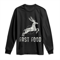 Deer Hunting Season Long Sleeve Shirt Funny Fast Food - Wonder Print Shop