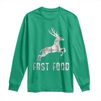 Deer Hunting Season Long Sleeve Shirt Funny Fast Food - Wonder Print Shop