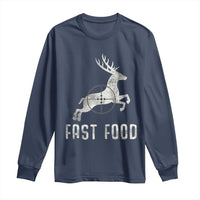 Deer Hunting Season Long Sleeve Shirt Funny Fast Food - Wonder Print Shop