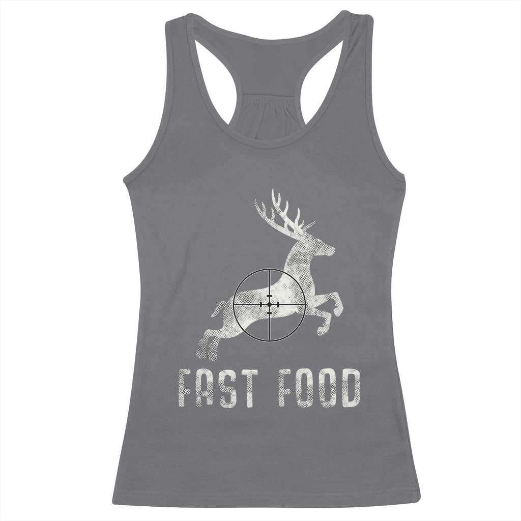 Deer Hunting Season Racerback Tank Top Funny Fast Food - Wonder Print Shop