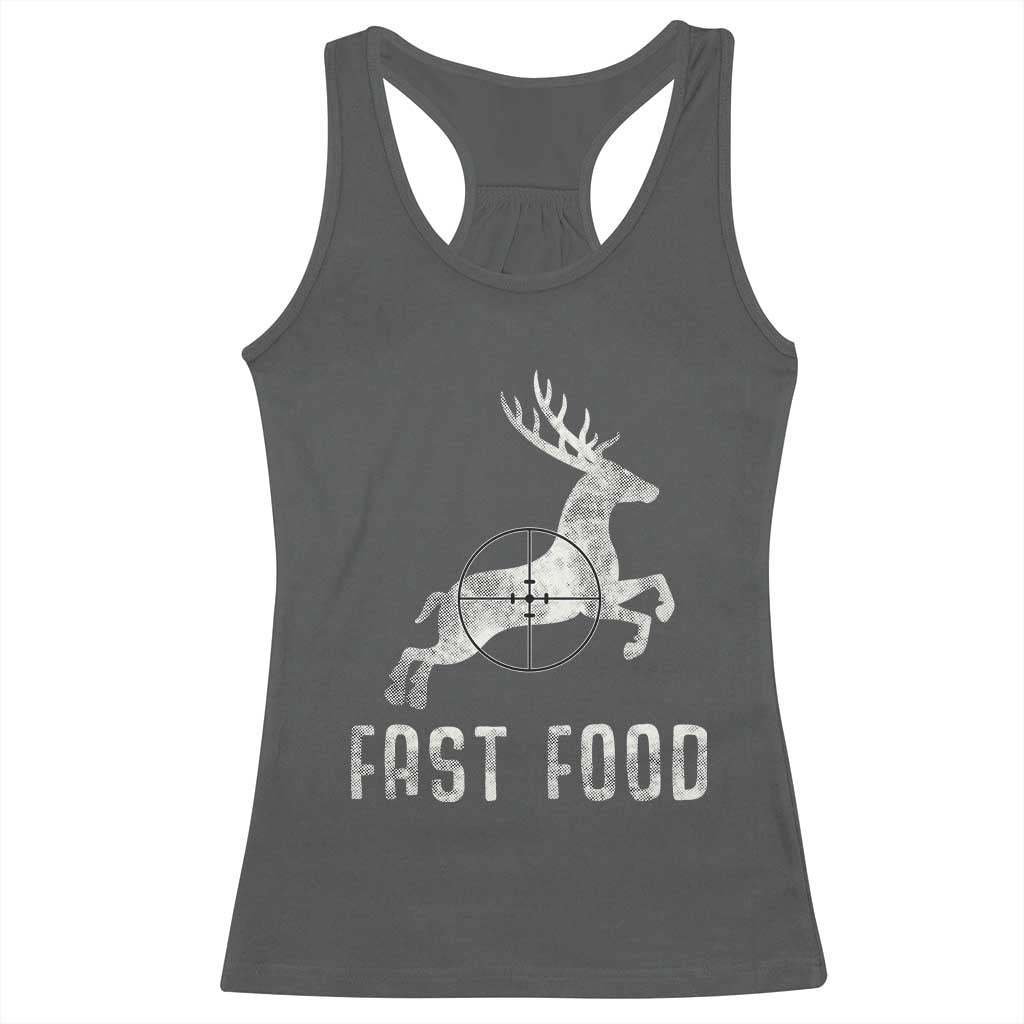 Deer Hunting Season Racerback Tank Top Funny Fast Food - Wonder Print Shop
