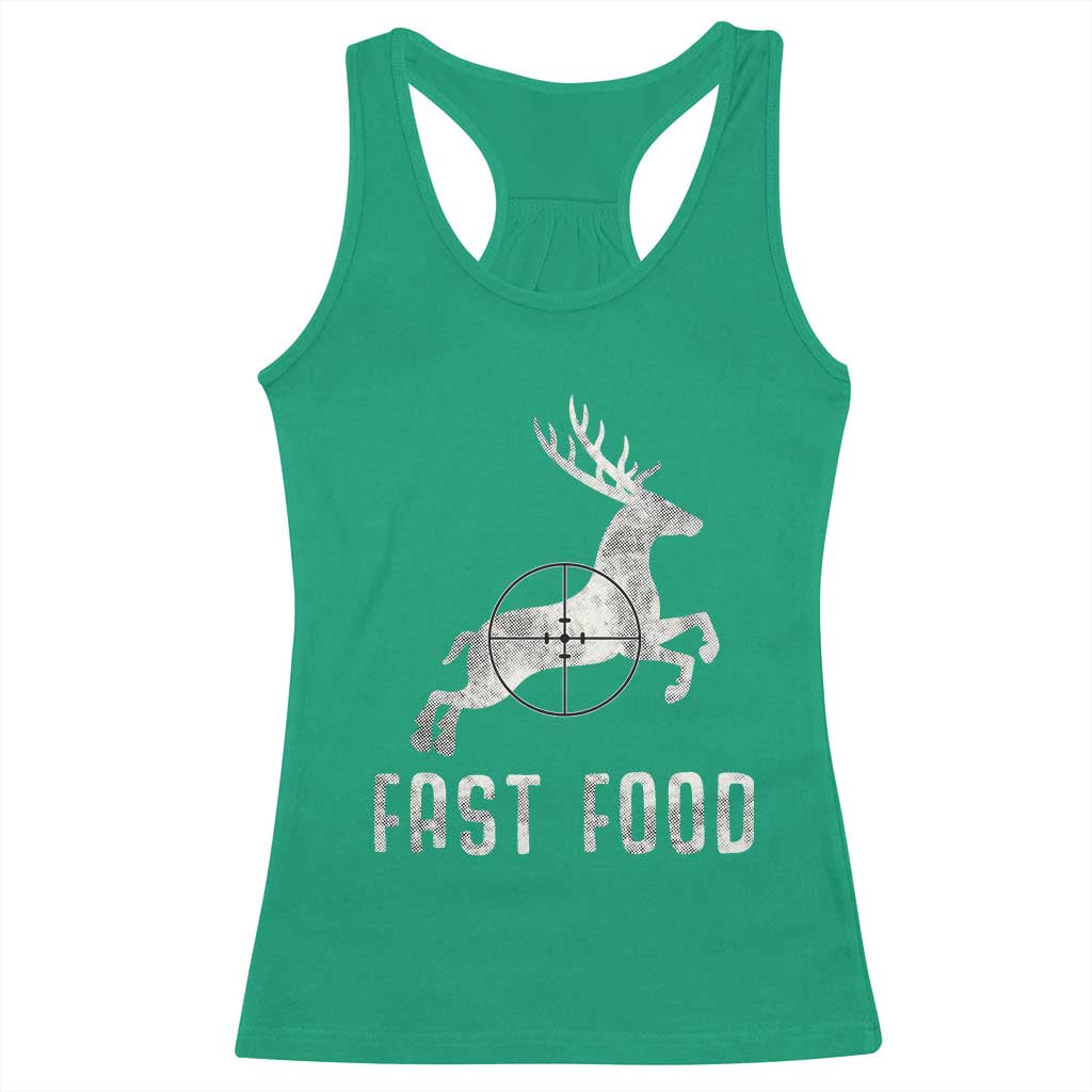 Deer Hunting Season Racerback Tank Top Funny Fast Food - Wonder Print Shop