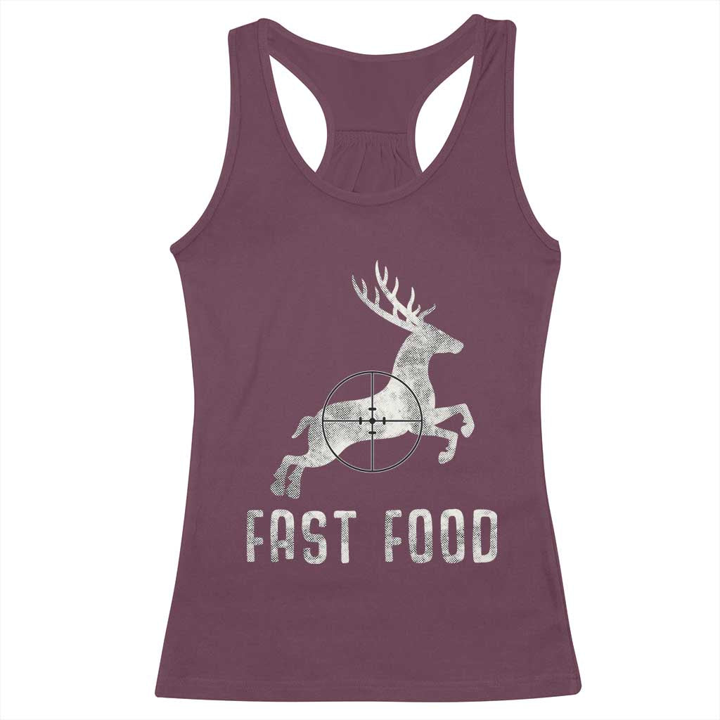 Deer Hunting Season Racerback Tank Top Funny Fast Food - Wonder Print Shop