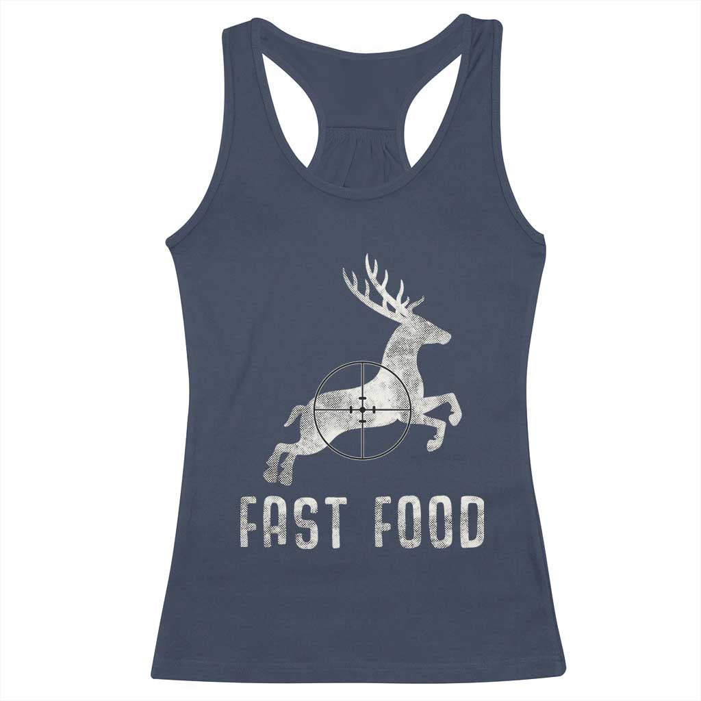 Deer Hunting Season Racerback Tank Top Funny Fast Food - Wonder Print Shop