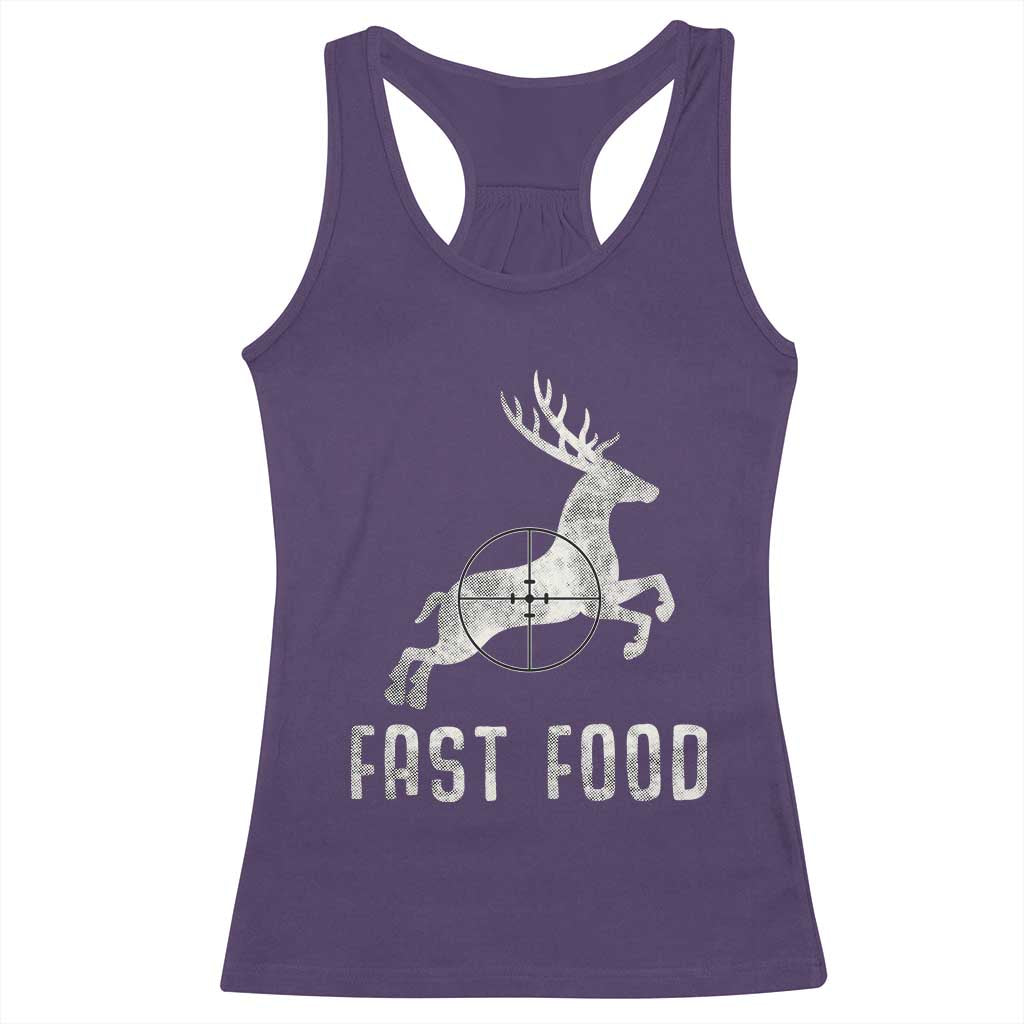 Deer Hunting Season Racerback Tank Top Funny Fast Food - Wonder Print Shop