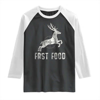 Deer Hunting Season Raglan Shirt Funny Fast Food - Wonder Print Shop