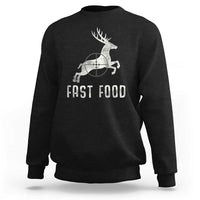 Deer Hunting Season Sweatshirt Funny Fast Food - Wonder Print Shop