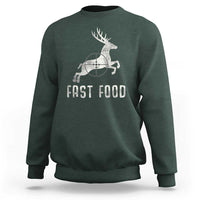 Deer Hunting Season Sweatshirt Funny Fast Food - Wonder Print Shop