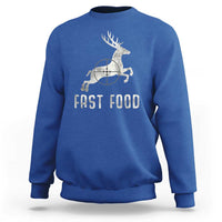 Deer Hunting Season Sweatshirt Funny Fast Food - Wonder Print Shop