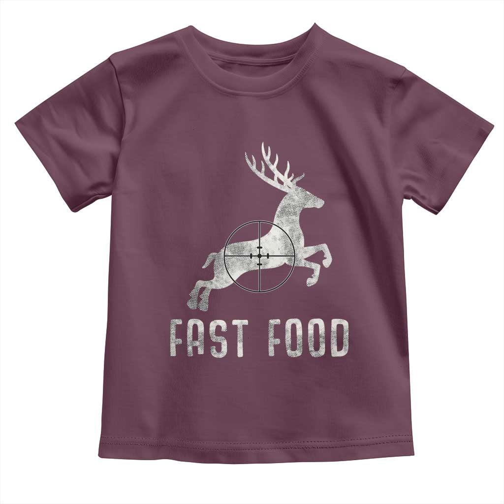 Deer Hunting Season Toddler T Shirt Funny Fast Food - Wonder Print Shop
