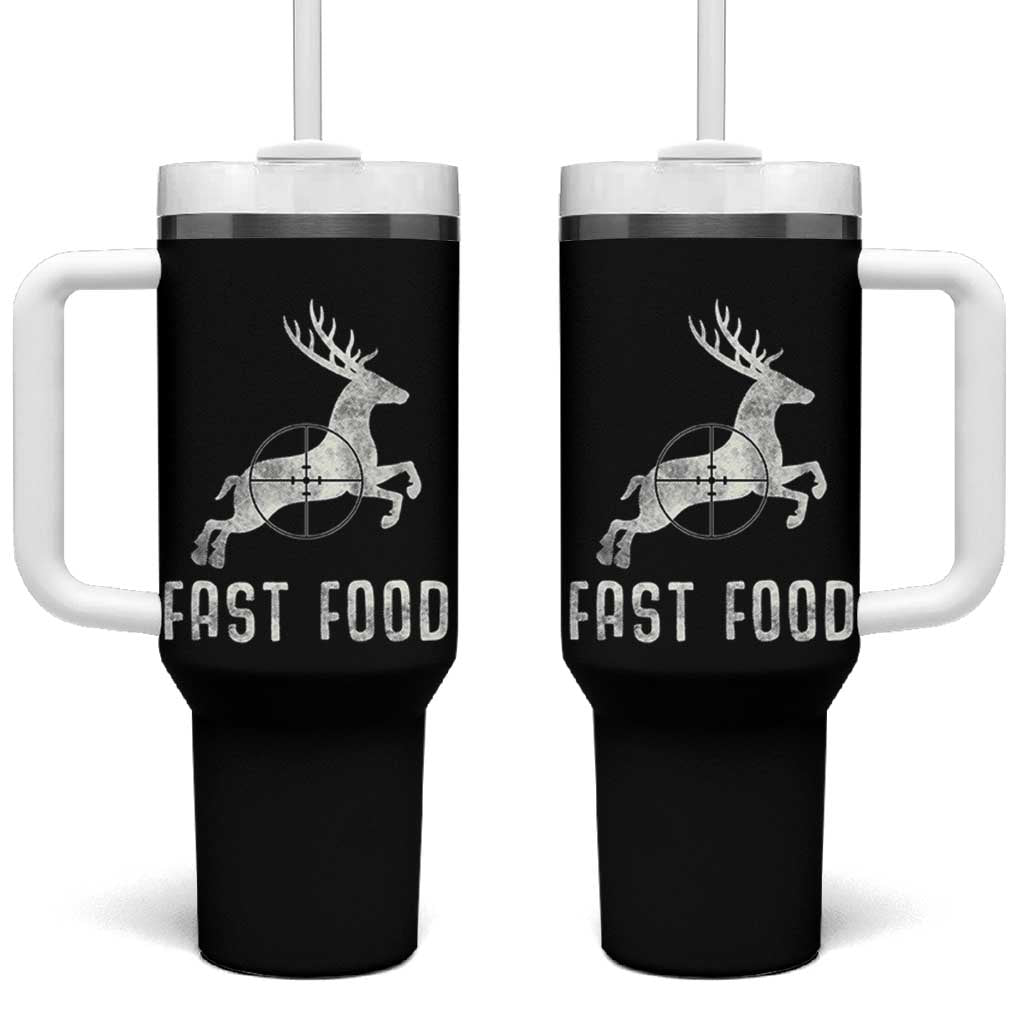 Deer Hunting Season Tumbler With Handle Funny Fast Food - Wonder Print Shop