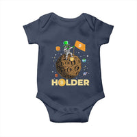 St Patricks Day Bitcoin Astronaut Baby Onesie Lucky Shamrock Leprechaun BTC Crypto To The Moon