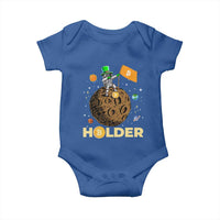 St Patricks Day Bitcoin Astronaut Baby Onesie Lucky Shamrock Leprechaun BTC Crypto To The Moon