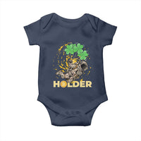 St Patricks Day Bitcoin Astronaut Baby Onesie Lucky Shamrock Leprechaun BTC Crypto Holder