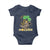 St Patricks Day Bitcoin Astronaut Baby Onesie Lucky Shamrock Leprechaun BTC Crypto Holder