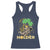 St Patricks Day Bitcoin Astronaut Racerback Tank Top Lucky Shamrock Leprechaun BTC Crypto Holder