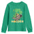St Patricks Day Bitcoin Astronaut Youth Sweatshirt Lucky Shamrock Leprechaun BTC Crypto Holder