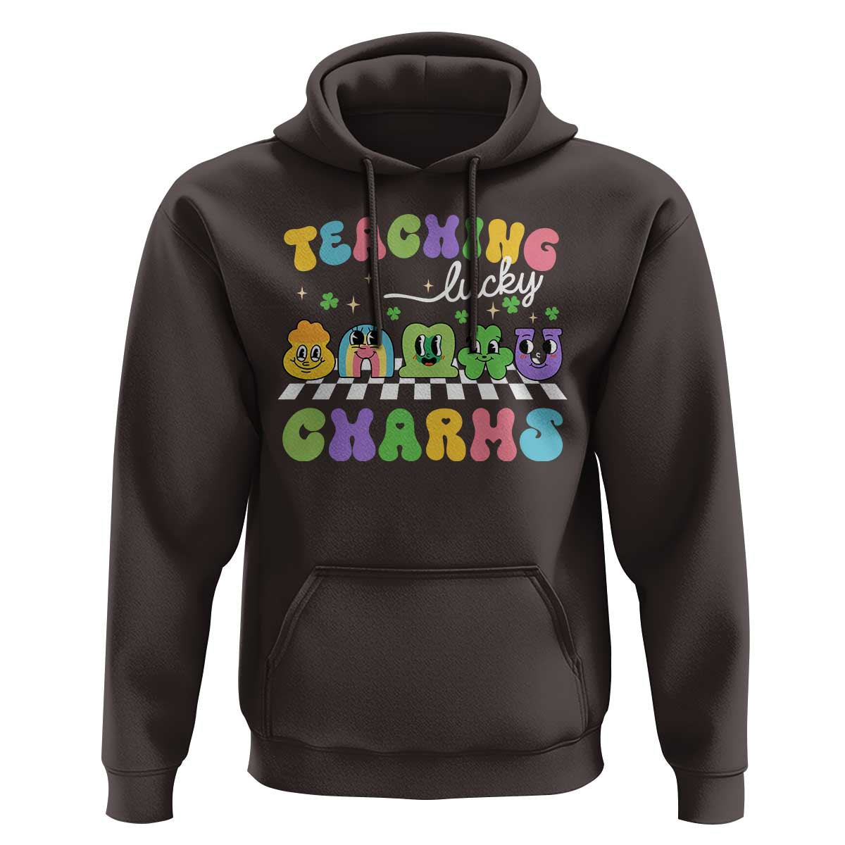 St Patricks Day Lucky Teacher Hoodie Teaching Lucky Charm Teachers