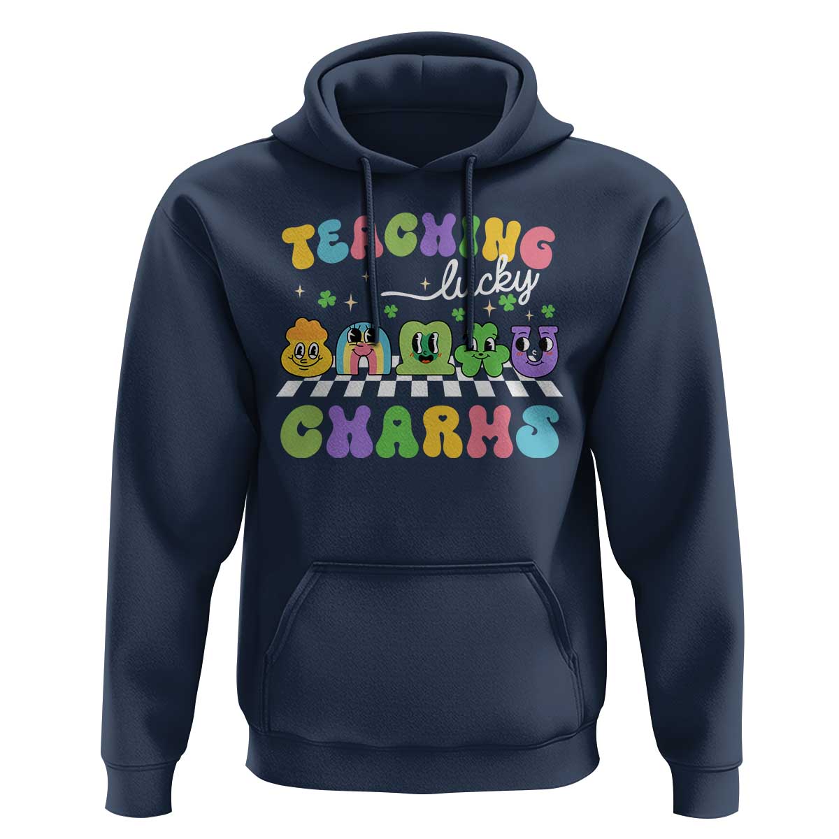 St Patricks Day Lucky Teacher Hoodie Teaching Lucky Charm Teachers