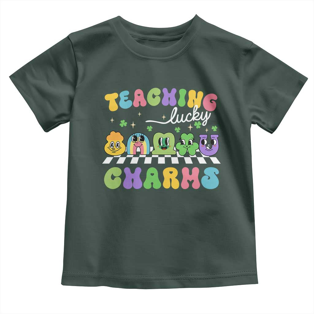 St Patricks Day Lucky Teacher Toddler T Shirt Teaching Lucky Charm Teachers