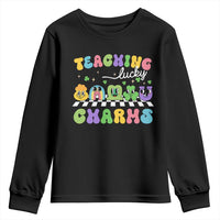 St Patricks Day Lucky Teacher Youth Sweatshirt Teaching Lucky Charm Teachers