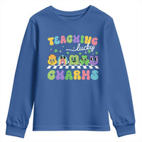 St Patricks Day Lucky Teacher Youth Sweatshirt Teaching Lucky Charm Teachers