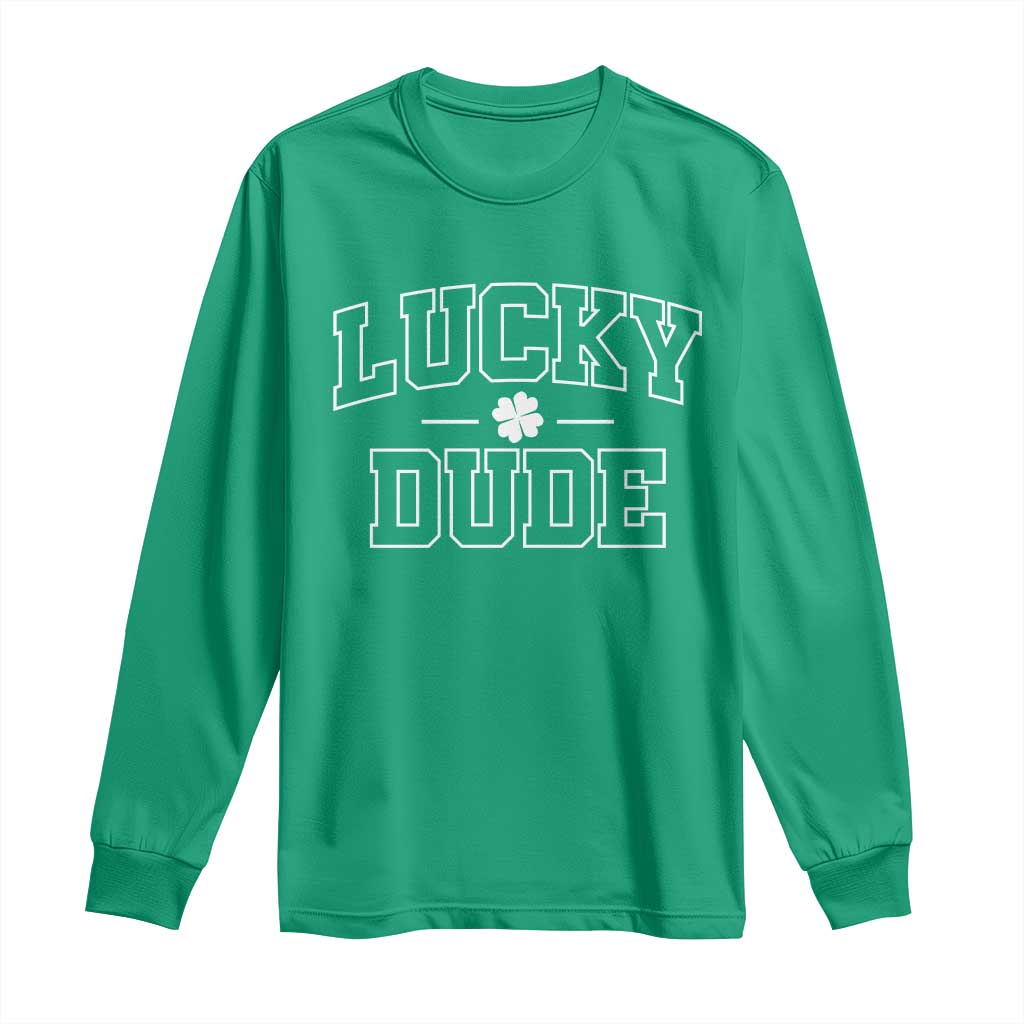 Kids St. Patrick's Day Long Sleeve Shirt Lucky Dude