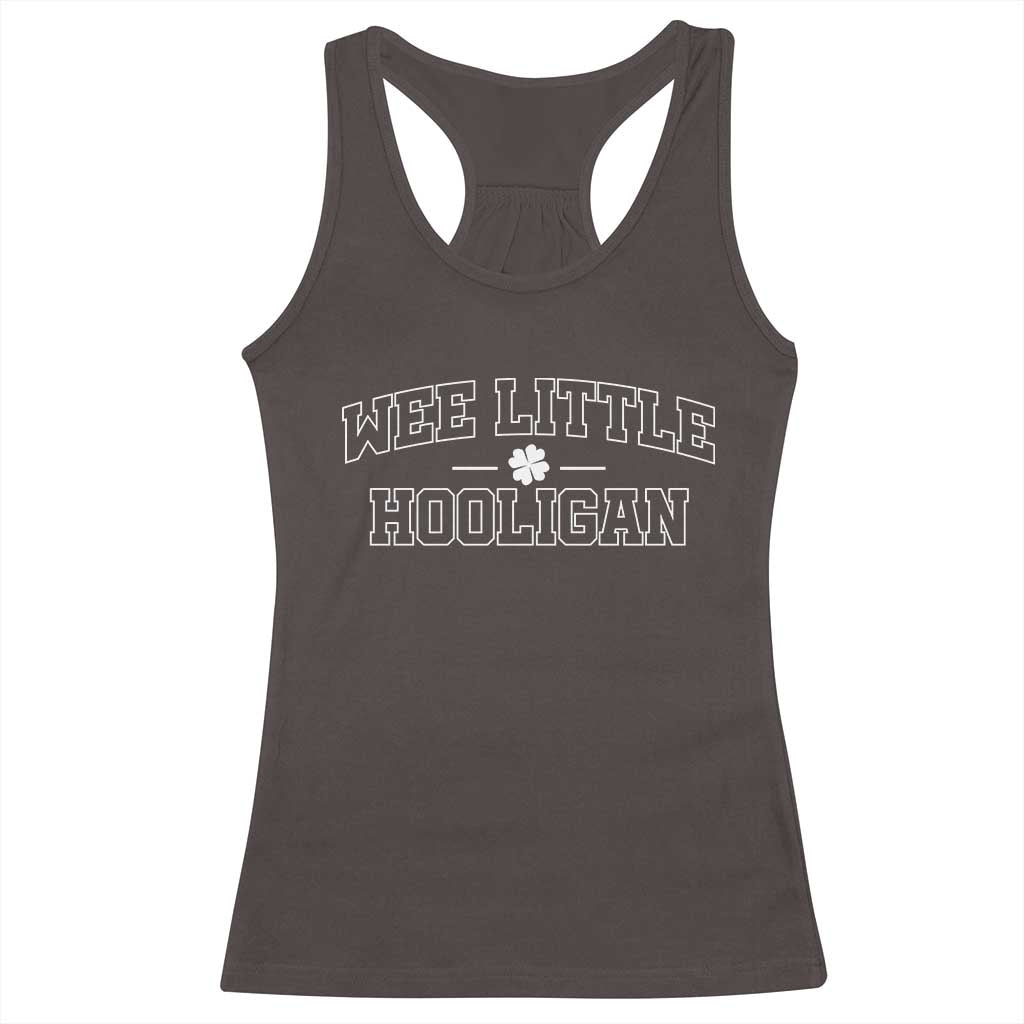 St Patricks Day Wee Little Hooligan Racerback Tank Top