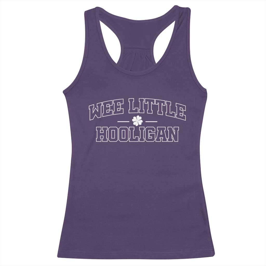 St Patricks Day Wee Little Hooligan Racerback Tank Top