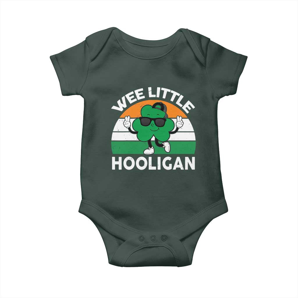 St Patricks Day Wee Little Hooligan Baby Onesie Funny Men Boy Kids Irish Kids
