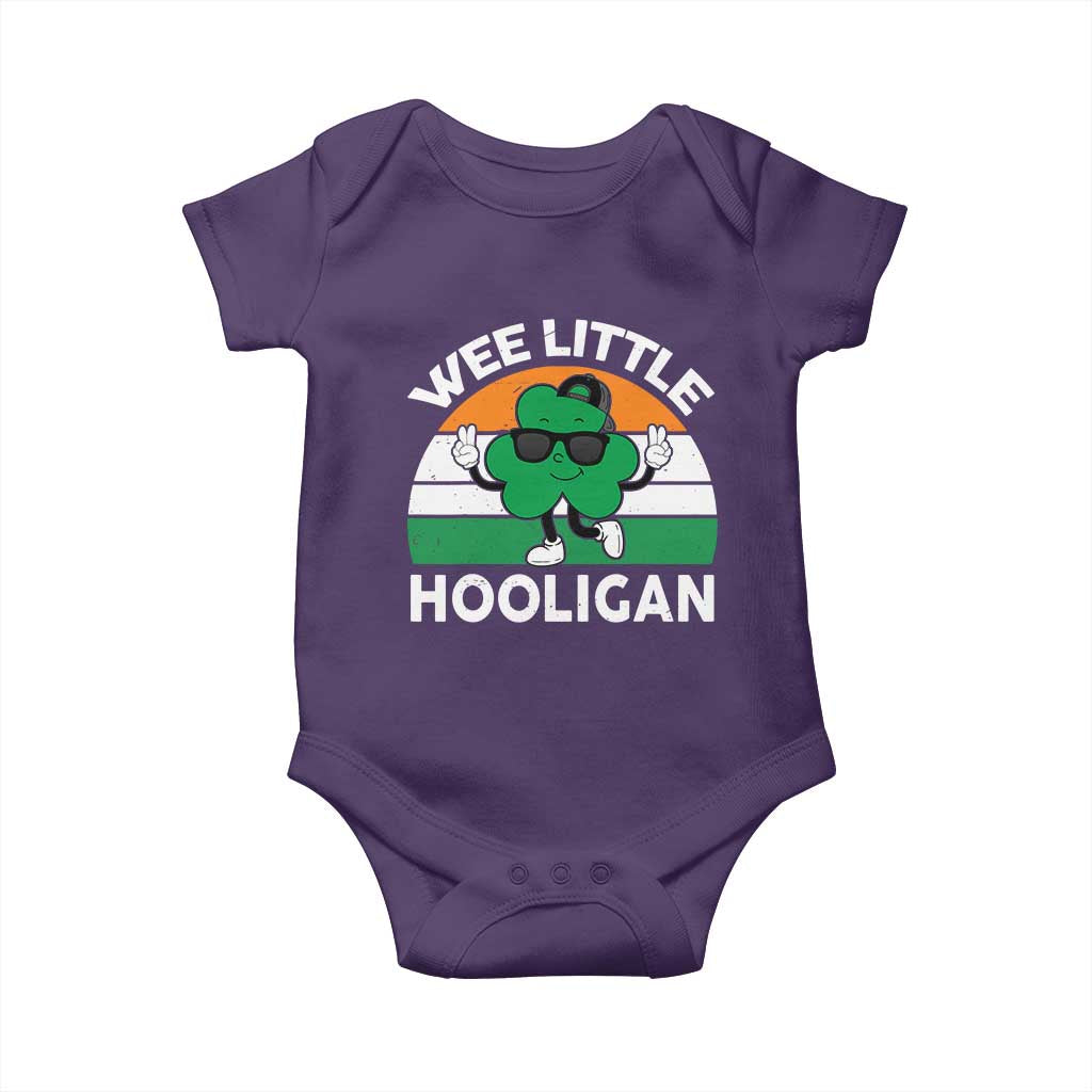 St Patricks Day Wee Little Hooligan Baby Onesie Funny Men Boy Kids Irish Kids