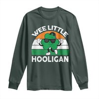 St Patricks Day Wee Little Hooligan Long Sleeve Shirt Funny Men Boy Kids Irish Kids