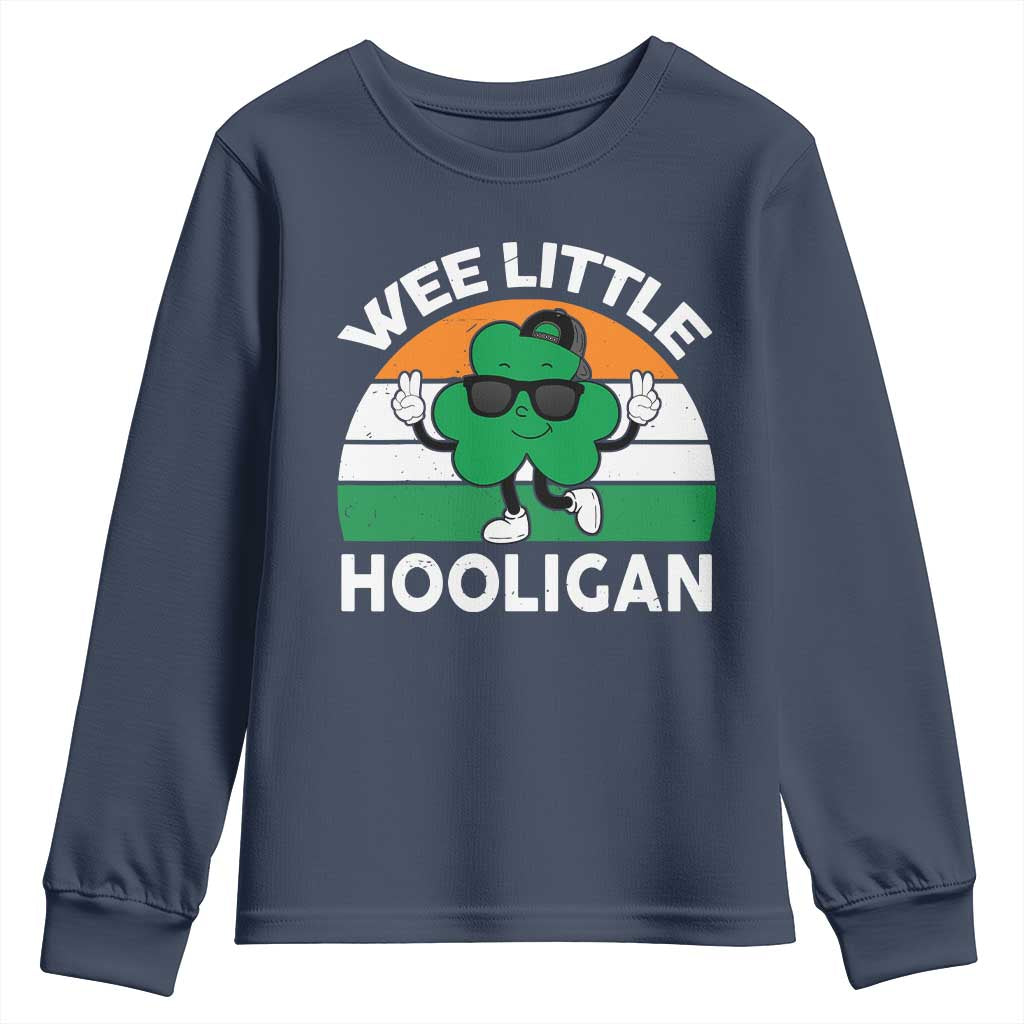 St Patricks Day Wee Little Hooligan Youth Sweatshirt Funny Men Boy Kids Irish Kids