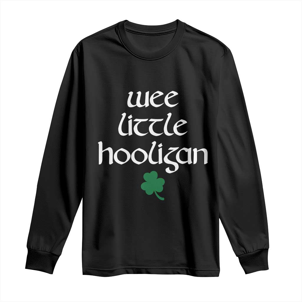 St Patricks Kids Wee Little Hooligan Long Sleeve Shirt