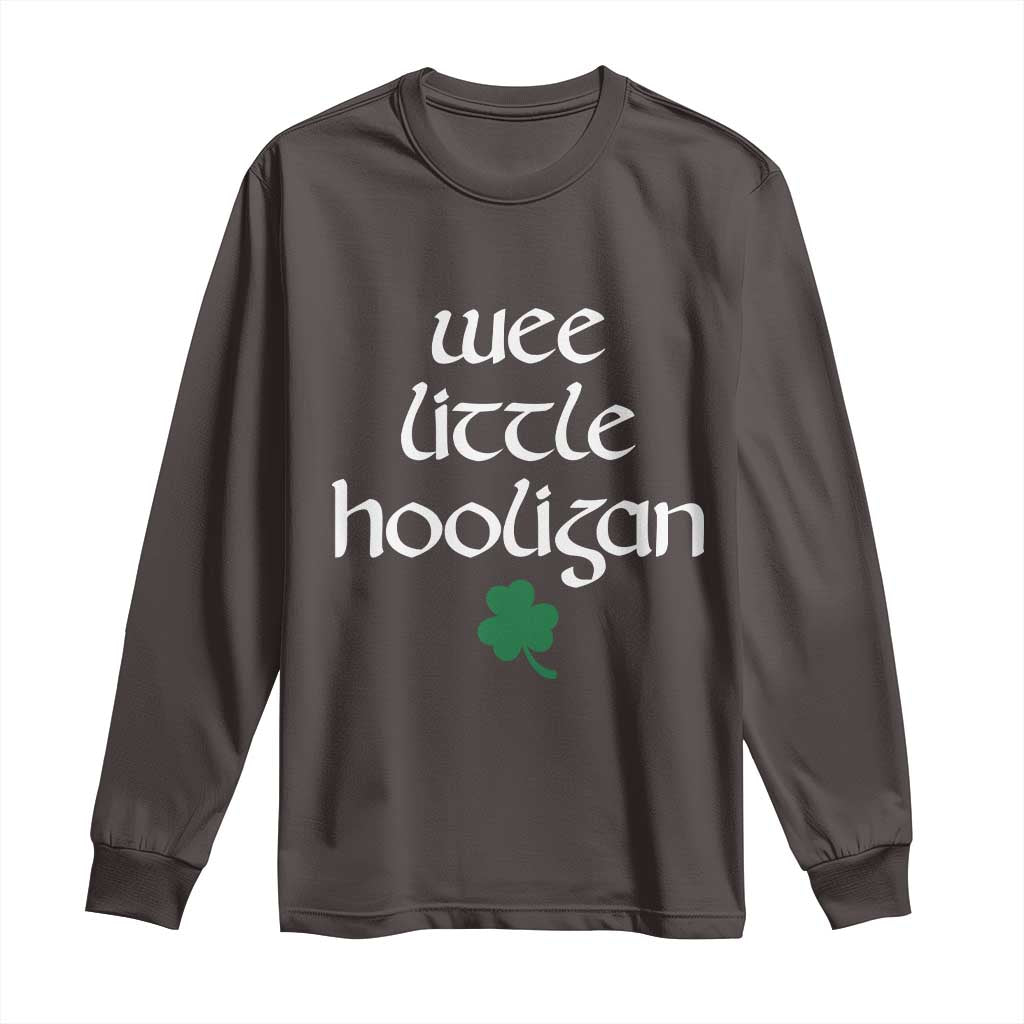 St Patricks Kids Wee Little Hooligan Long Sleeve Shirt