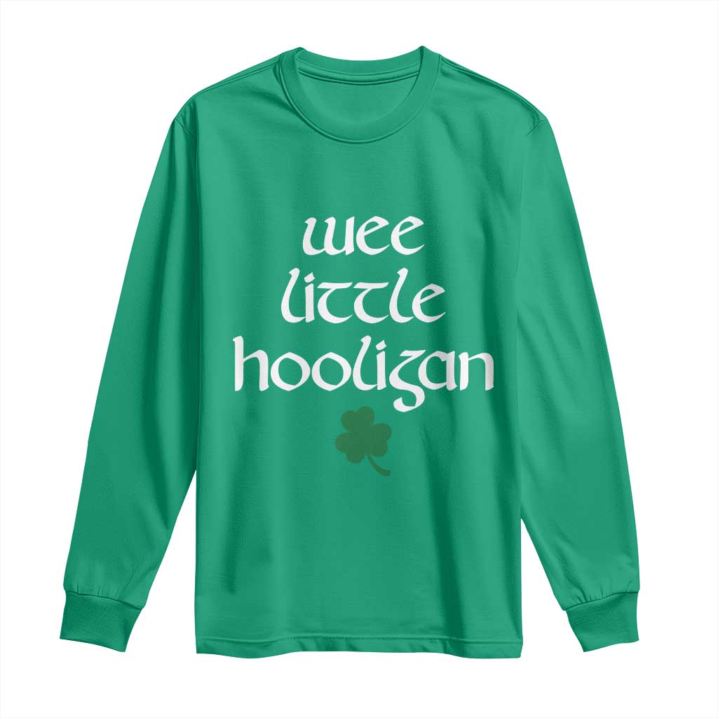 St Patricks Kids Wee Little Hooligan Long Sleeve Shirt