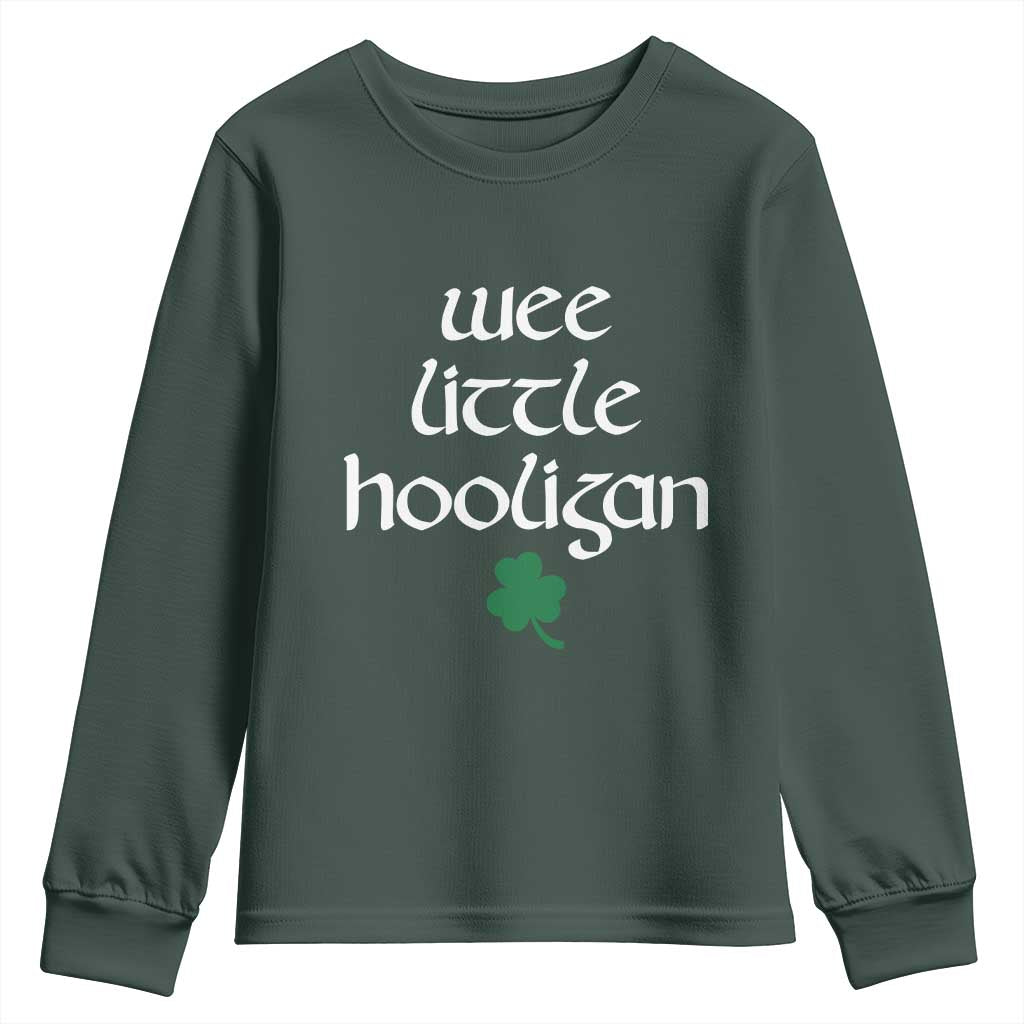 St Patricks Kids Wee Little Hooligan Youth Sweatshirt