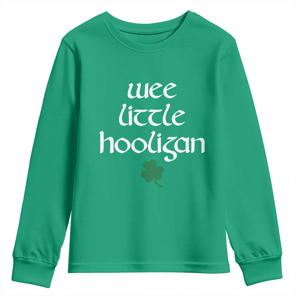 St Patricks Kids Wee Little Hooligan Youth Sweatshirt