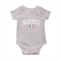 St Patricks Day Baby Onesie Retro Slainte Shamrock Lucky Irish Day Gift