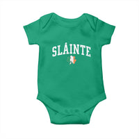 St Patricks Day Baby Onesie Retro Slainte Shamrock Lucky Irish Day Gift