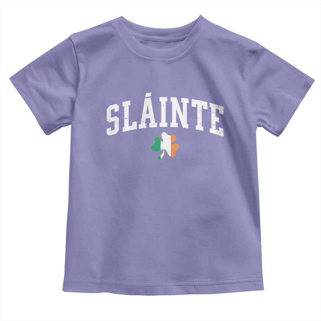 St Patricks Day Toddler T Shirt Retro Slainte Shamrock Lucky Irish Day Gift