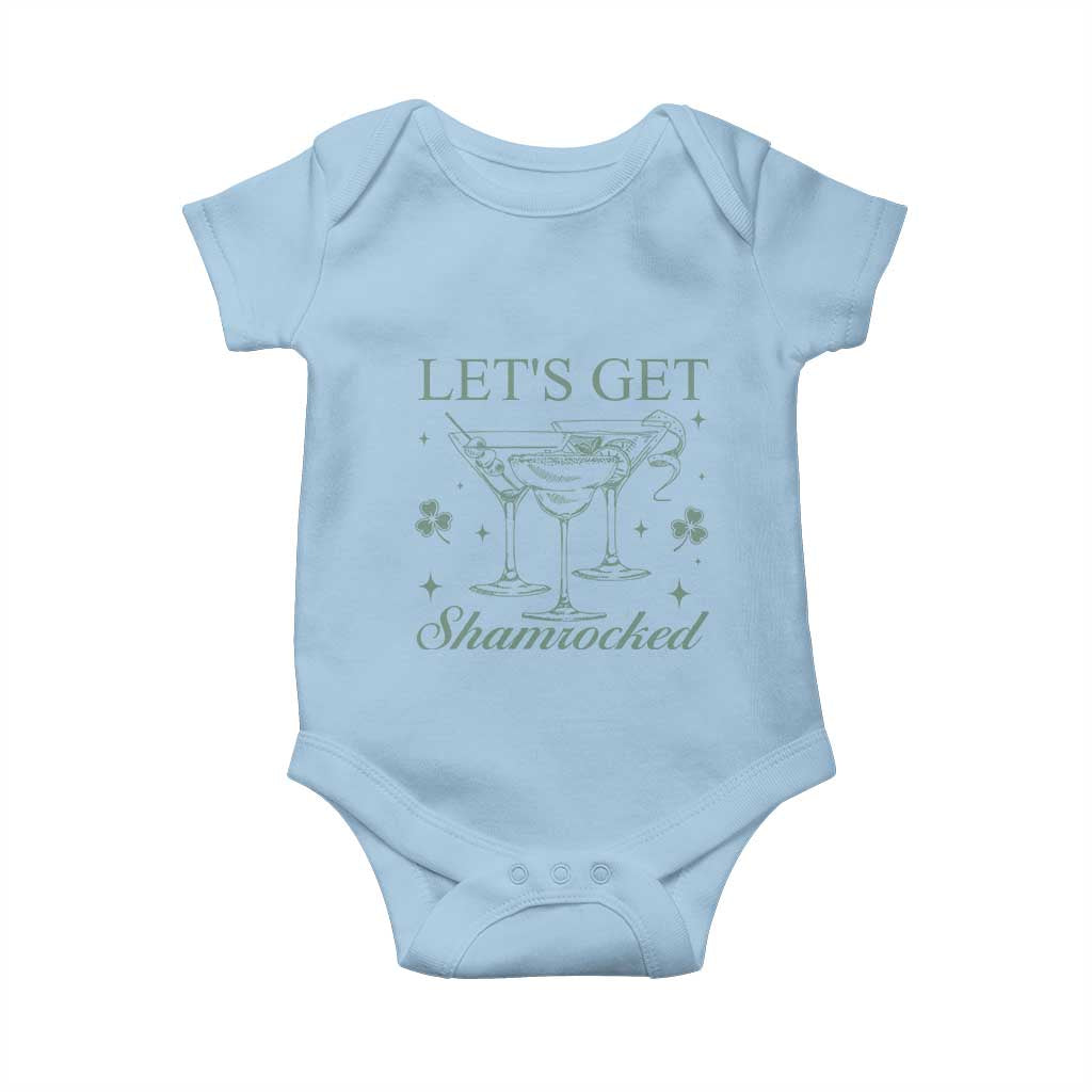 Lets Get Shamrocked St Patricks Day Baby Onesie