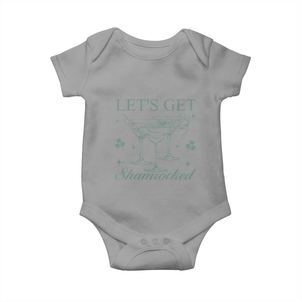 Lets Get Shamrocked St Patricks Day Baby Onesie