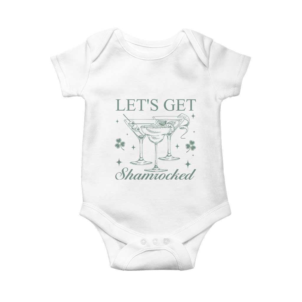 Lets Get Shamrocked St Patricks Day Baby Onesie