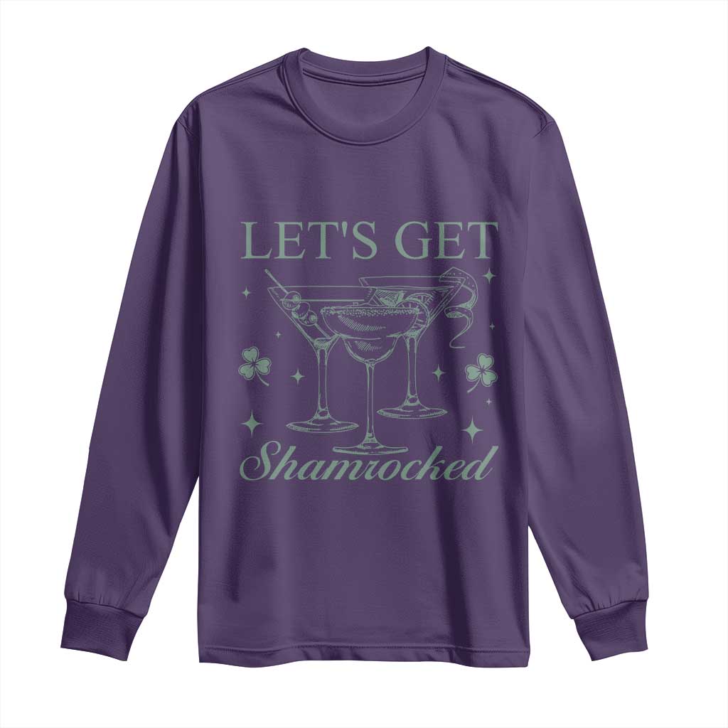 Lets Get Shamrocked St Patricks Day Long Sleeve Shirt