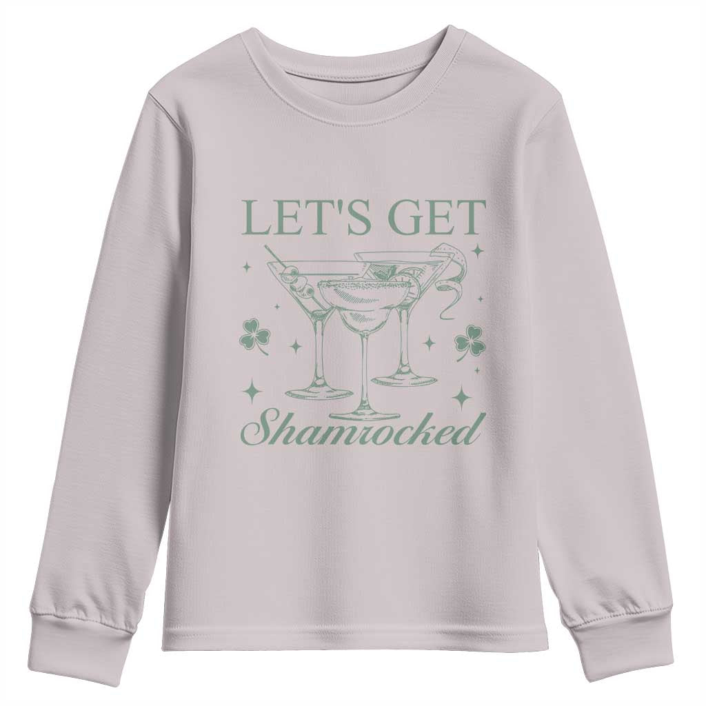 Lets Get Shamrocked St Patricks Day Youth Sweatshirt