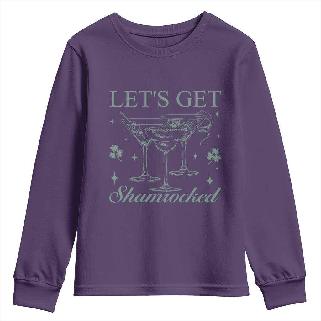 Lets Get Shamrocked St Patricks Day Youth Sweatshirt