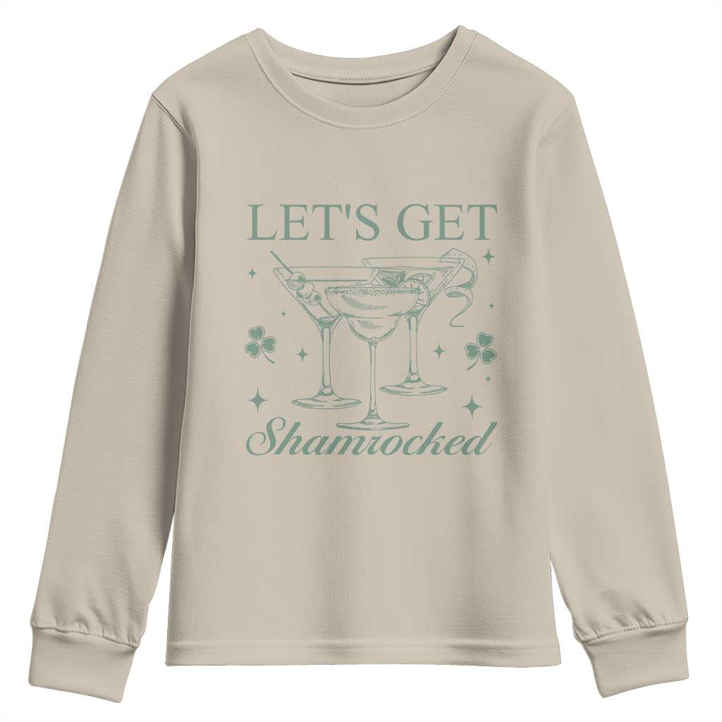 Lets Get Shamrocked St Patricks Day Youth Sweatshirt